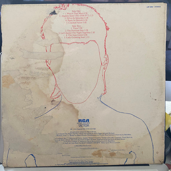 David Bowie : Aladdin Sane (LP, Album, Gat)