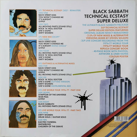 Black Sabbath : Technical Ecstasy • Super Deluxe (LP, Album, RE, RM + LP + LP + 2xLP + Box, Dlx)