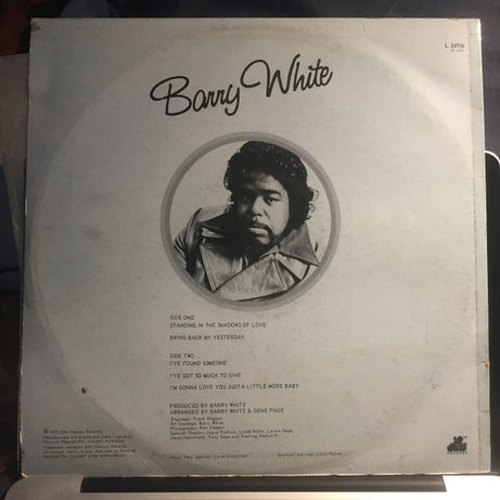 Barry White : I've Got So Much To Give (LP, Album)