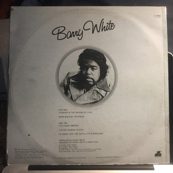 Barry White : I've Got So Much To Give (LP, Album)