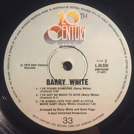 Barry White : I've Got So Much To Give (LP, Album)