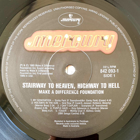Various : Stairway To Heaven / Highway To Hell (LP, Comp)