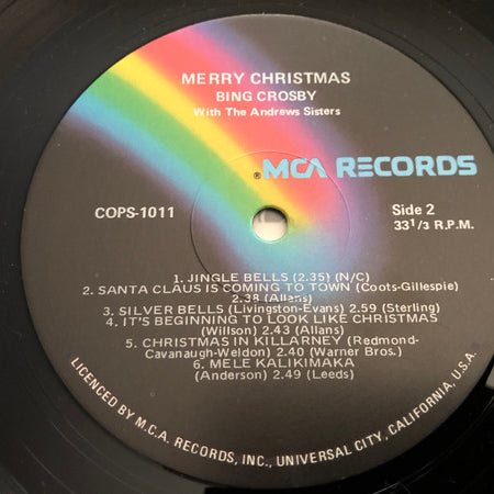 Bing Crosby : Merry Christmas (LP, Album, RE)