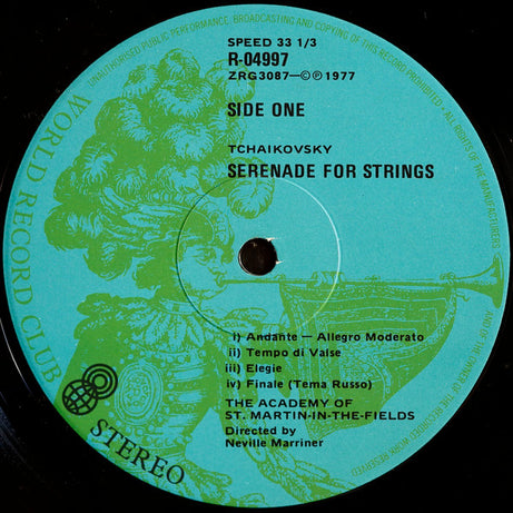 Pyotr Ilyich Tchaikovsky / Antonín Dvořák, The Academy Of St. Martin-in-the-Fields, Sir Neville Marriner : Serenades For Strings (LP, Comp, Club, RE)