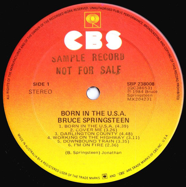 Bruce Springsteen : Born In The U.S.A. (LP, Album)