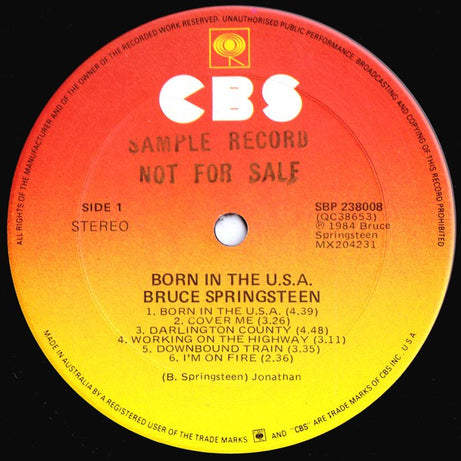 Bruce Springsteen : Born In The U.S.A. (LP, Album)