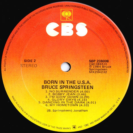 Bruce Springsteen : Born In The U.S.A. (LP, Album)