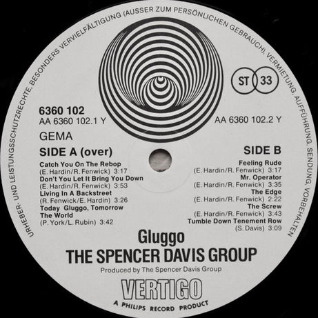 The Spencer Davis Group : Gluggo (LP, Album)