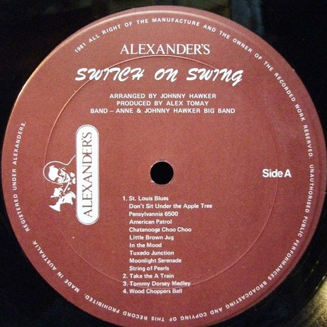 Anne & Johnny Hawker Big Band : Alexander's Switch On Swing (LP, Album, Ltd)