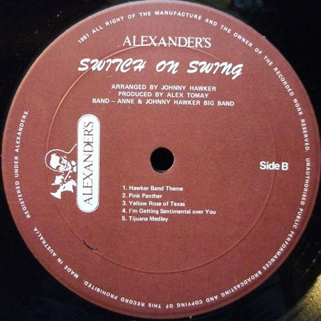 Anne & Johnny Hawker Big Band : Alexander's Switch On Swing (LP, Album, Ltd)