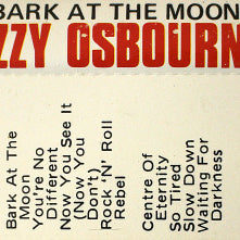 Ozzy Osbourne : Bark At The Moon (Cass, Album, Dol)