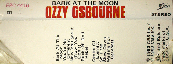 Ozzy Osbourne : Bark At The Moon (Cass, Album, Dol)