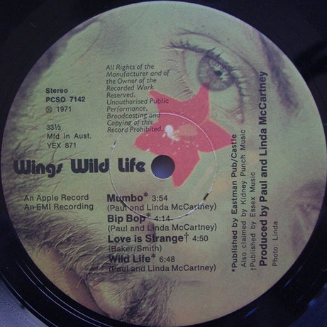 Wings (2) : Wild Life (LP, Album)