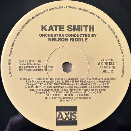 Kate Smith (2) : Kate Smith (LP, Album, RE)