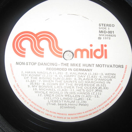 Mike Hunt & The Motivators : Non-Stop Dancing (LP, Album)