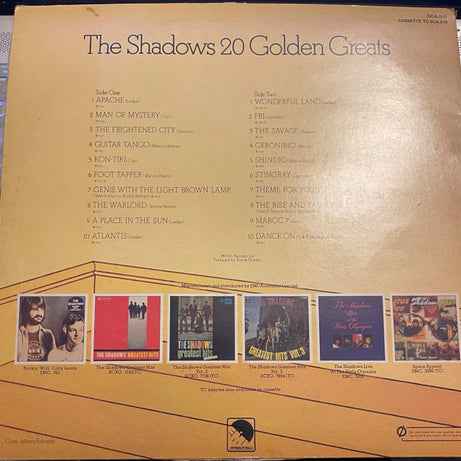 The Shadows : 20 Golden Greats (LP, Comp, RE, Pal)