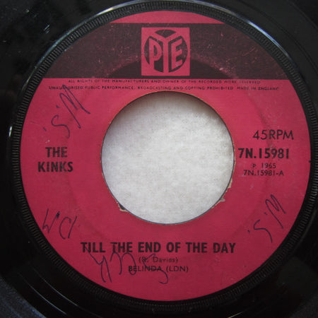 The Kinks : Till The End Of The Day (7", Single, Lar)