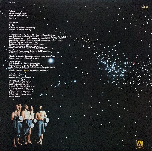 Supertramp : Crime Of The Century (LP, Album)