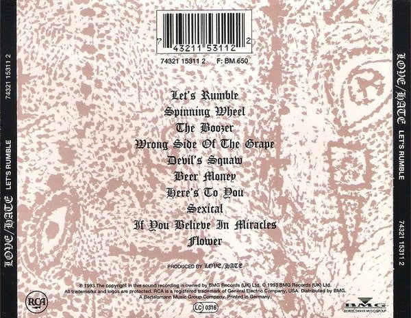 Love/Hate : Let's Rumble (CD, Album)