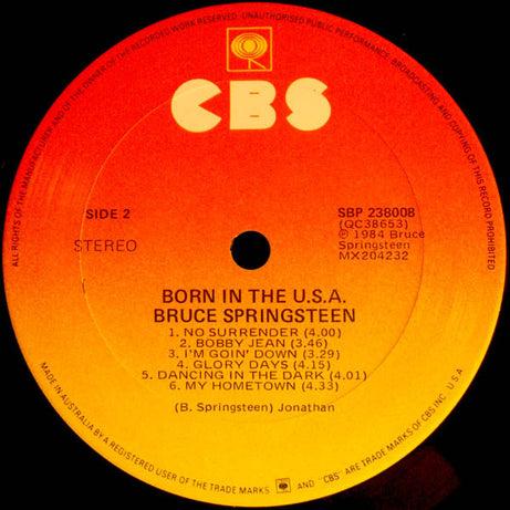 Bruce Springsteen : Born In The U.S.A. (LP, Album)