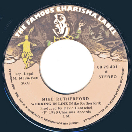 Mike Rutherford : Working In Line = Trabajando En Cadena (7", Single)