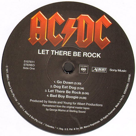 AC/DC : Let There Be Rock (LP, Album, RE, RM, 180)