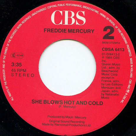 Freddie Mercury : Made In Heaven (Remix) (7", Single)