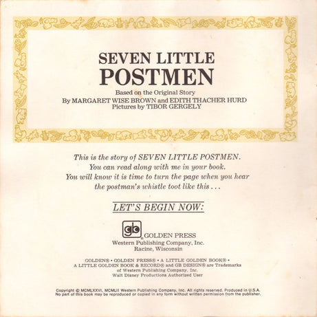 Unknown Artist : Seven Little Postmen (7")