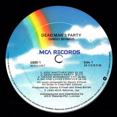 Oingo Boingo : Dead Man's Party (LP, Album)