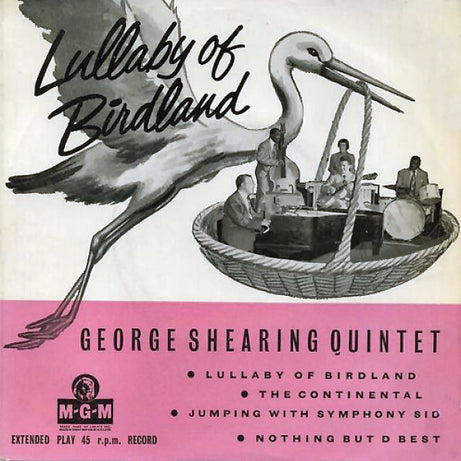 The George Shearing Quintet : Lullaby Of Birdland (7", EP)