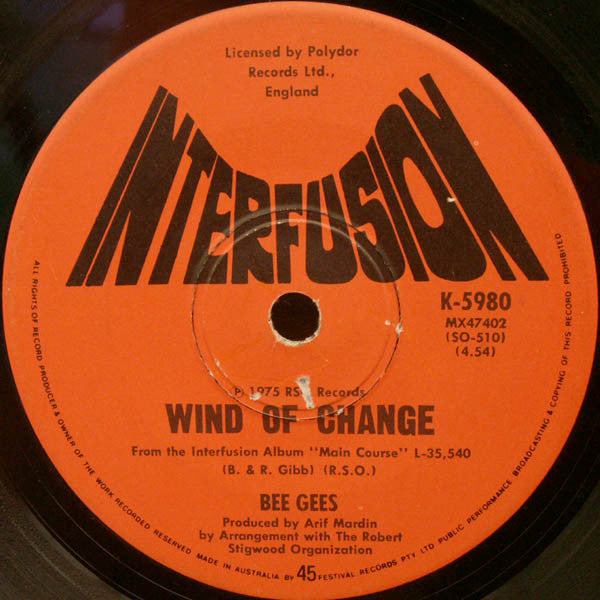 Bee Gees : Jive Talkin' (7", Single)