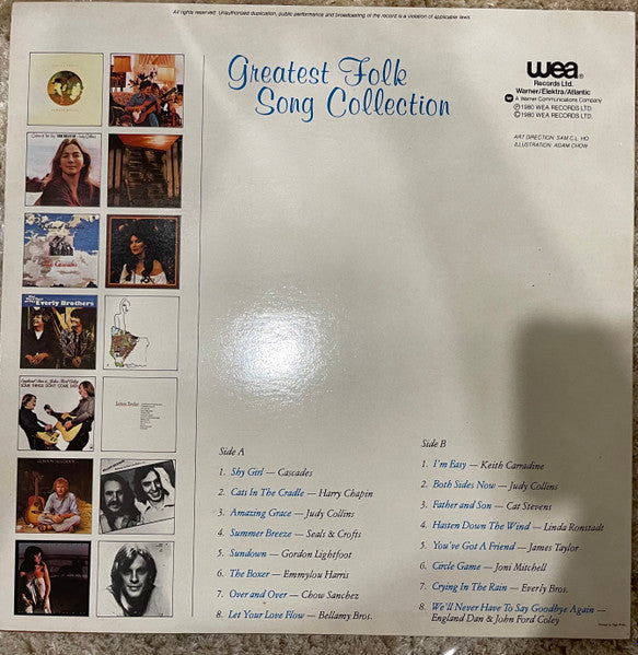 Various : Greatest Folk Song Collection (LP, Comp)