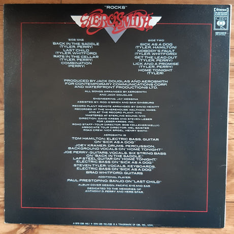 Aerosmith : Rocks (LP, Album)