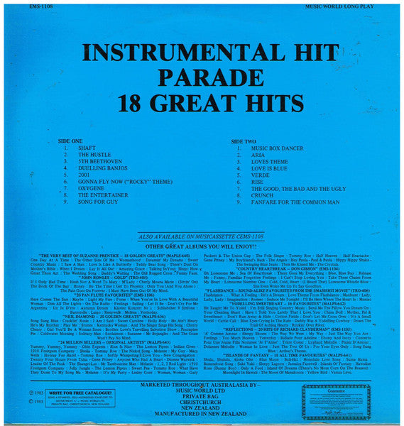 Unknown Artist : Instrumental Hit Parade - 18 Great Hits (LP)