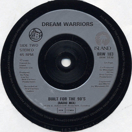 Dream Warriors : Wash Your Face In My Sink (7", Single, Sil)