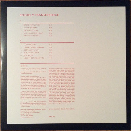 Spoon : Transference (LP, Album, 180)