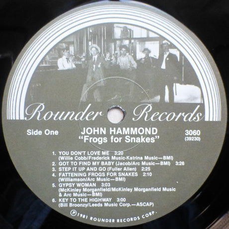 John Hammond* : Frogs For Snakes (LP, Album)