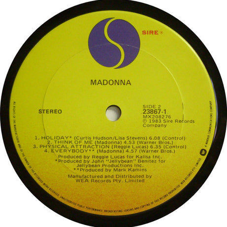 Madonna : Madonna (LP, Album)