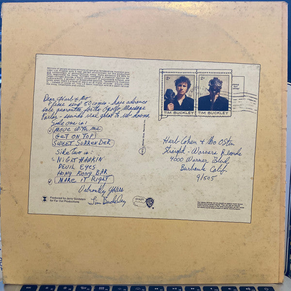 Tim Buckley : Greetings From L.A. (LP, Album, RP)