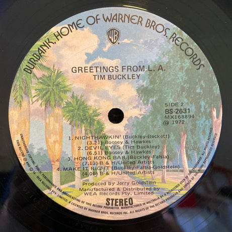 Tim Buckley : Greetings From L.A. (LP, Album, RP)