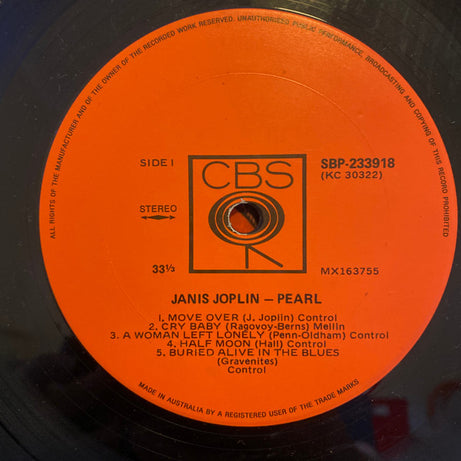 Janis Joplin : Pearl (LP, Album)
