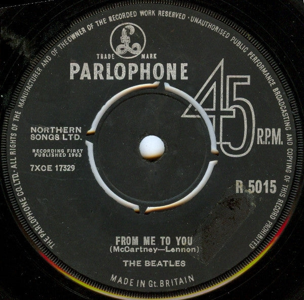 The Beatles : From Me To You (7", Single, Mono, RP)