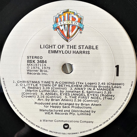 Emmylou Harris : Light Of The Stable (LP, Album)