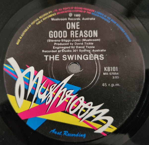 The Swingers : Counting The Beat (7", Single)
