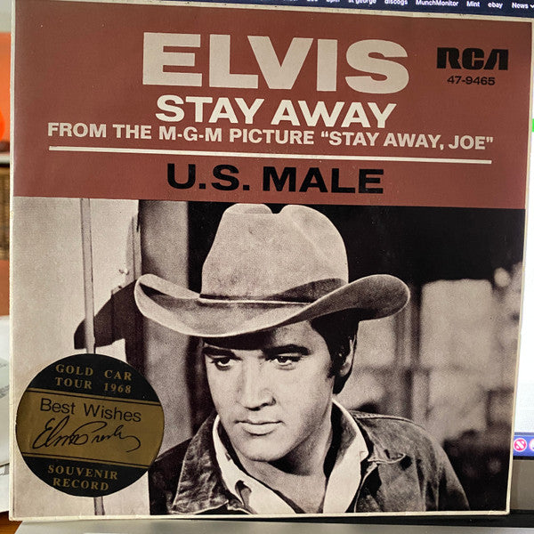 Elvis Presley : Stay Away / U.S. Male (7", Single)