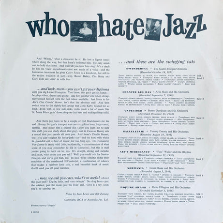 Various : Jazz For People Who Hate Jazz (LP, Comp, Mono, Uni)