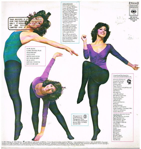 Linda Fratianne : Dance & Exercise With The Hits (LP, Album, Promo)