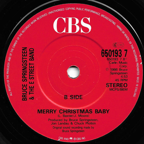 Bruce Springsteen & The E-Street Band : War (7", Single)