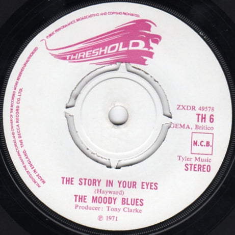 The Moody Blues : The Story In Your Eyes (7", Single)