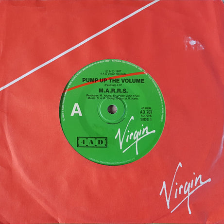 M|A|R|R|S : Pump Up The Volume (7")